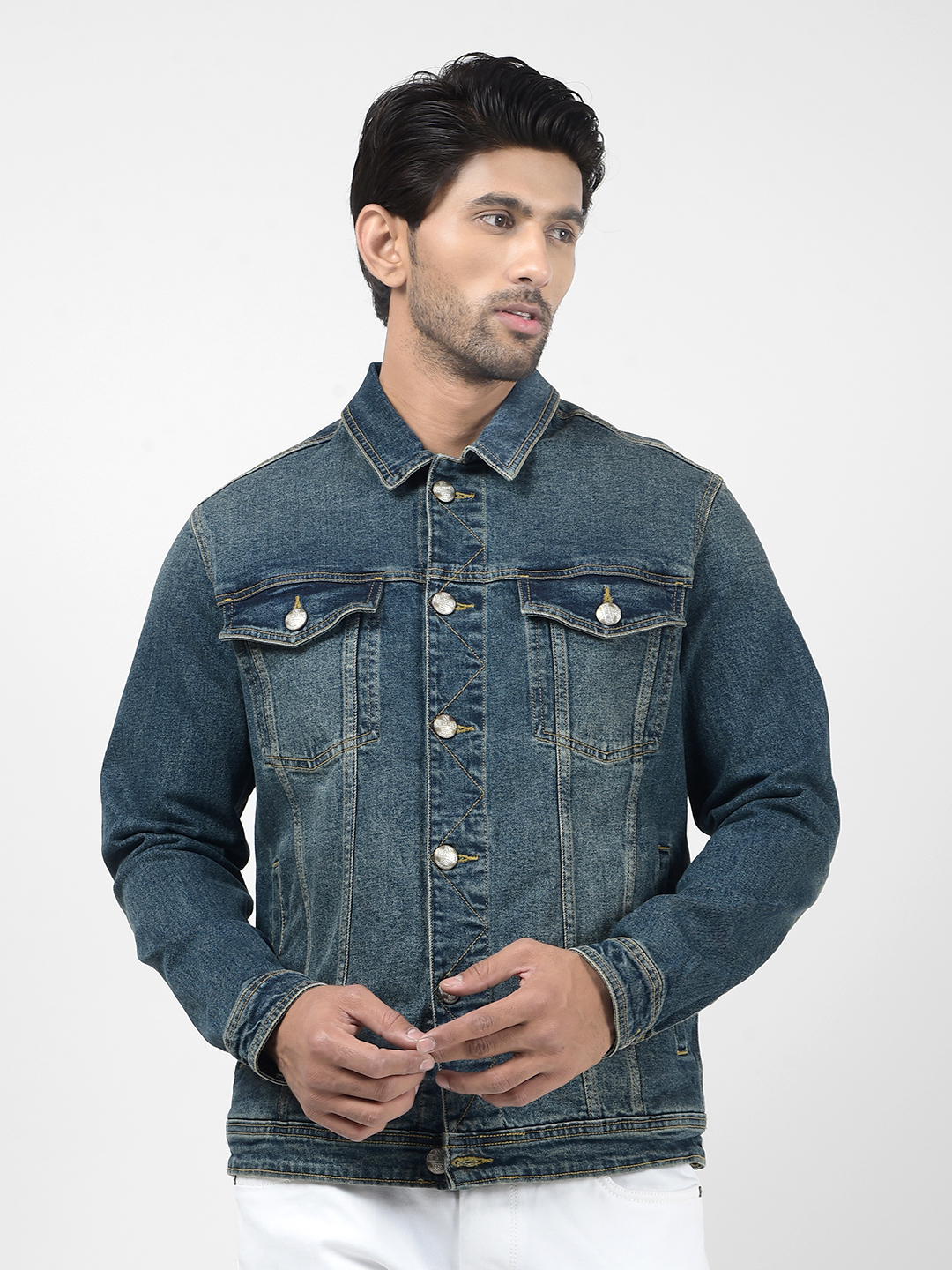 Numero Uno Men Solid Blue Jacket
